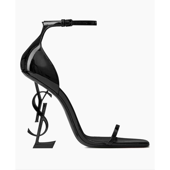 Saint Laurent Shoes - Saint Laurent Opyum Patent Leather Sandals In Nero US 11 $1500